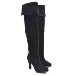 NEW - Never Worn GEOX Black Women's Thigh High Knee Boots or can be worn cuffed